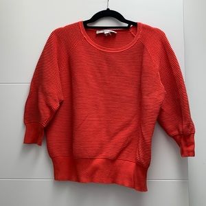 French Connection Quarter Sleeve Ribbed Sweater